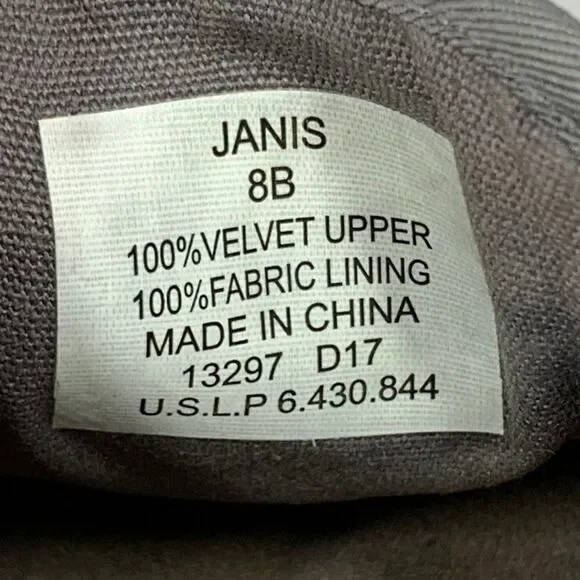 Lauren Ralph Lauren Women's Size 8 Janis Velvet Slip On Sneakers - Picture 13 of 13